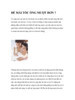 ĐỂ MÁI TÓC ÓNG MƯỢT HƠN? potx