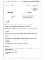 Giáo án Vật lý 10 phần Cơ học pot