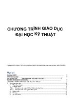 chương trình giáo dục đại học kỹ thuật
