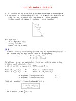 Các bài toán Vật lý hay pdf