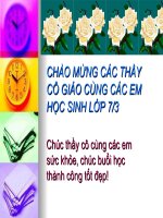 Bài giảng điện tử môn sinh học: Bộ ăn sâu bọ pptx