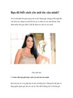 Bạn đã biết cách yêu mái tóc của mình? ppt