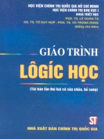 Giáo trình Logic học part 1 pdf