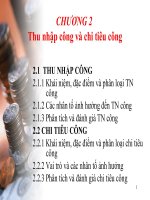 CHƯƠNG 2: Thu nhập công và chi tiêu công potx