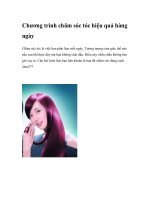 Chương trình chăm sóc tóc hiệu quả hàng ngày pot