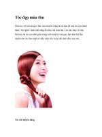 Tóc đẹp mùa thu potx