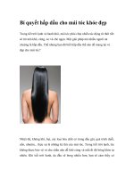 Bí quyết hấp dầu cho mái tóc khỏe đẹp potx