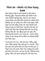Món ăn - thuốc trị đau bụng kinh pot