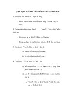 Áp dụng mệnh đề vào phép suy luận toán học ppt