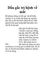 Dầu gấc trị bệnh về mắt pptx