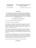 Quyết định số 31/2011/QĐ-UBND pptx