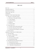 đồ án mpeg dash – chuẩn công nghệ mới nhất hỗ trợ streaming thích ứng động qua http