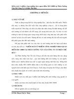 kiểm soát ô nhiễm công nghiệp theo quan điểm iso 14000 tại phân xưởng vận tải công ty cơ điện thủ đức