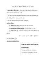 TIẾT 80 : CÁC TRẠNG THÁI CẤU TẠO CHẤT pot