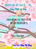 Giáo án điện tử môn môn sinh học: quan sát động vật nguyên sinh docx