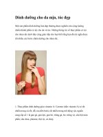 Dinh dưỡng cho da mịn, tóc đẹp doc