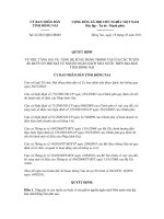 Quyết định số 62/2011/QĐ-UBND docx