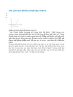 các cách giải bài toán đơn điệu hàm số