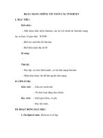 Bài 21: MẠNG THÔNG TIN TOÀN CẦU INTERNET potx