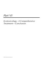 ECOTOXICOLOGY: A Comprehensive Treatment - Chapter 36 (end) ppt