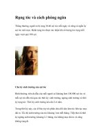 Rụng tóc và cách phòng ngừa ppt