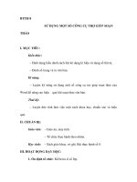 BTTH 8 SỬ DỤNG MỘT SỐ CÔNG CỤ TRỢ GIÚP SOẠN THẢO pptx