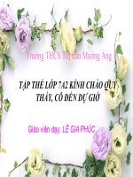 Bài giảng điện tử môn sinh học: đời sống sâu bọ docx