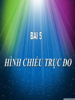 giáo án điện tử công nghệ: hình chiếu trục đo potx