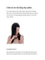 Chữa tóc hư tổn bằng thực phẩm potx