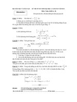 đề thi thử đại học và cao đẳng môn toán có đáp án