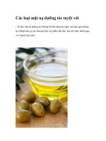 Các loại mặt nạ dưỡng tóc tuyệt vời doc