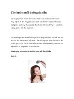 Các bước nuôi dưỡng da đầu docx