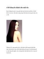 4 lời khuyên dành cho mái tóc ppt