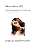 Chăm sóc mái tóc sau tuổi 25 pdf