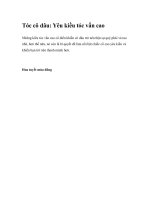 Tóc cô dâu: Yêu kiều tóc vấn cao docx