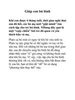 Giúp con bú bình ppt