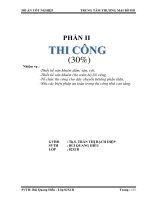 đồ án tốt nghiệp kỹ sư xây dựng Trung Tâm Mại Bờ Hồ (phần Thi công)