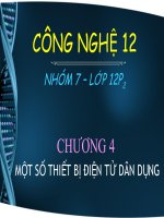 Bài giảng điện tử công nghệ: điện tử dân dụng doc