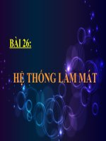 giáo án điện tử công nghệ: hệ thống làm mát docx