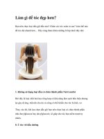 Làm gì để tóc đẹp hơn? docx