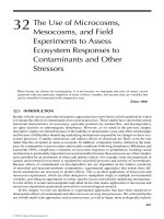 ECOTOXICOLOGY: A Comprehensive Treatment - Chapter 32 potx