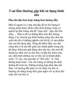 5 sai lầm thường gặp khi sử dụng bình sữa ppt