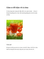 Giảm eo tiết kiệm với cà chua ppt