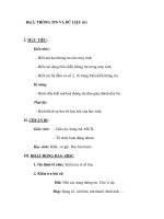 Bài 2: THÔNG TIN VÀ DỮ LIỆU (tt) pdf