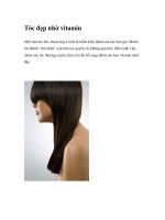 Tóc đẹp nhờ vitamin pot