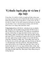 Vị thuốc bạch phụ tử và lưu ý đặc biệt doc