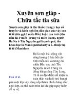 Xuyên sơn giáp Chữa tắc tia sữa potx