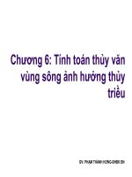 Bài giảng: Tính toán thủy văn vùng sông ảnh hưởng thủy triều doc