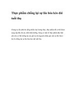 Thực phẩm chống lại sự lão hóa kéo dài tuổi thọ pdf