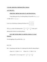 VẤN ĐỀ 3:PHƯƠNG TRÌNH ĐƯỜNG THẲNG ppt